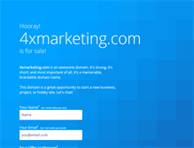 Tablet Screenshot of 4xmarketing.com